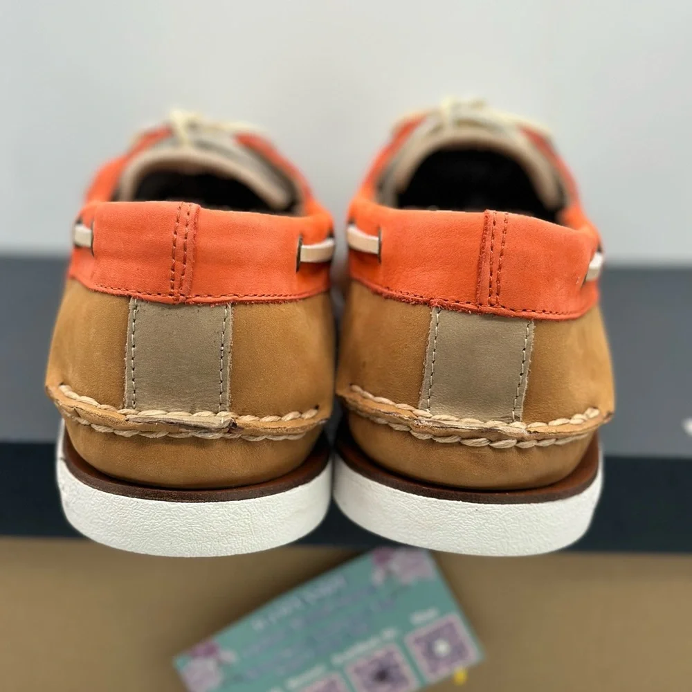 SPERRY GOLD CUP AUTHENTIC TRI‎ TONE BOAT SHOE 2 EYE (10.5)